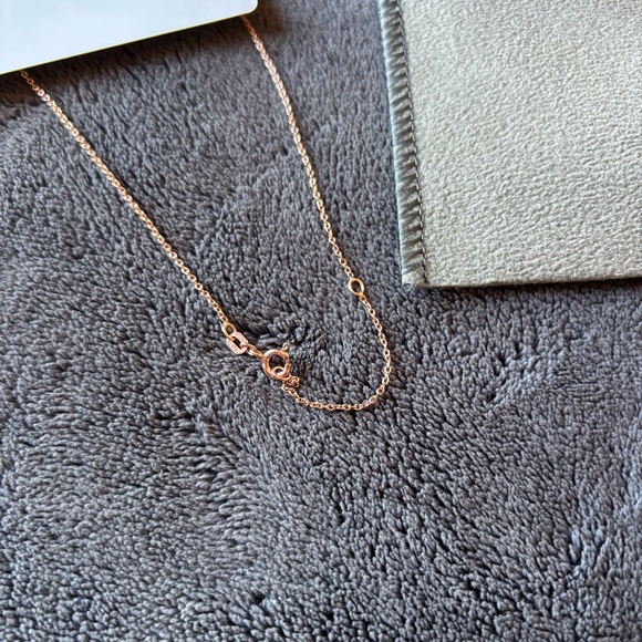 Rose Gold 925 Stamped Sterling Silver Infinity / Heart Necklace - Picture 5 of 7